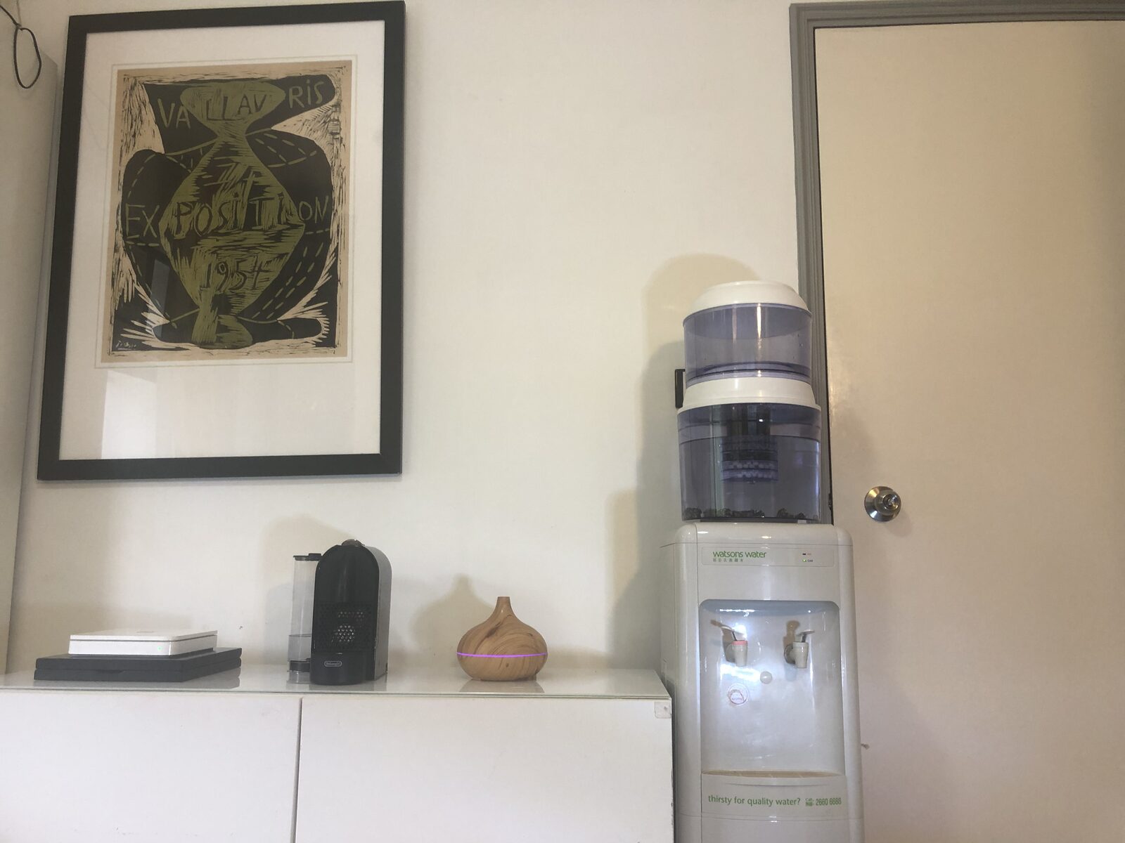 Pluvial Plus system fitted to a water dispenser